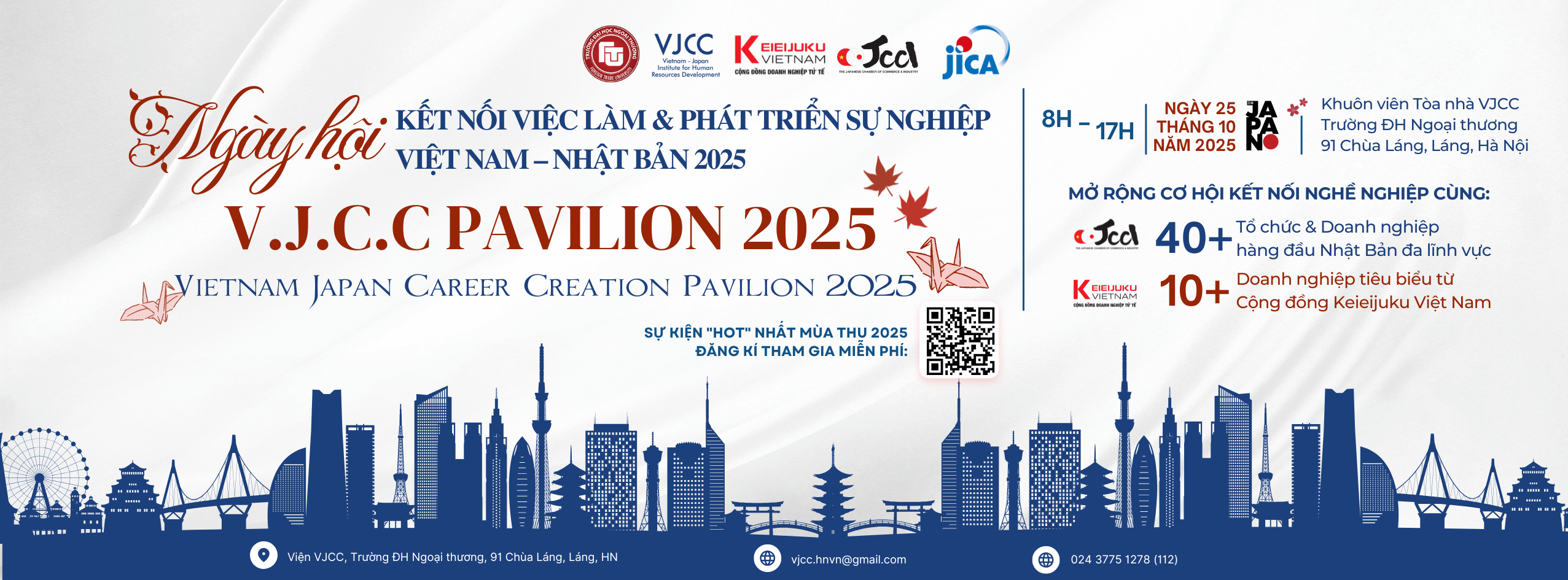 NGÀY HỘI KẾT NỐI VIỆC LÀM & Phát Triển SỰ NGHIỆP VIỆT NAM - NHẬT BẢN 2025 - V.J.C.C PAVILION 2025